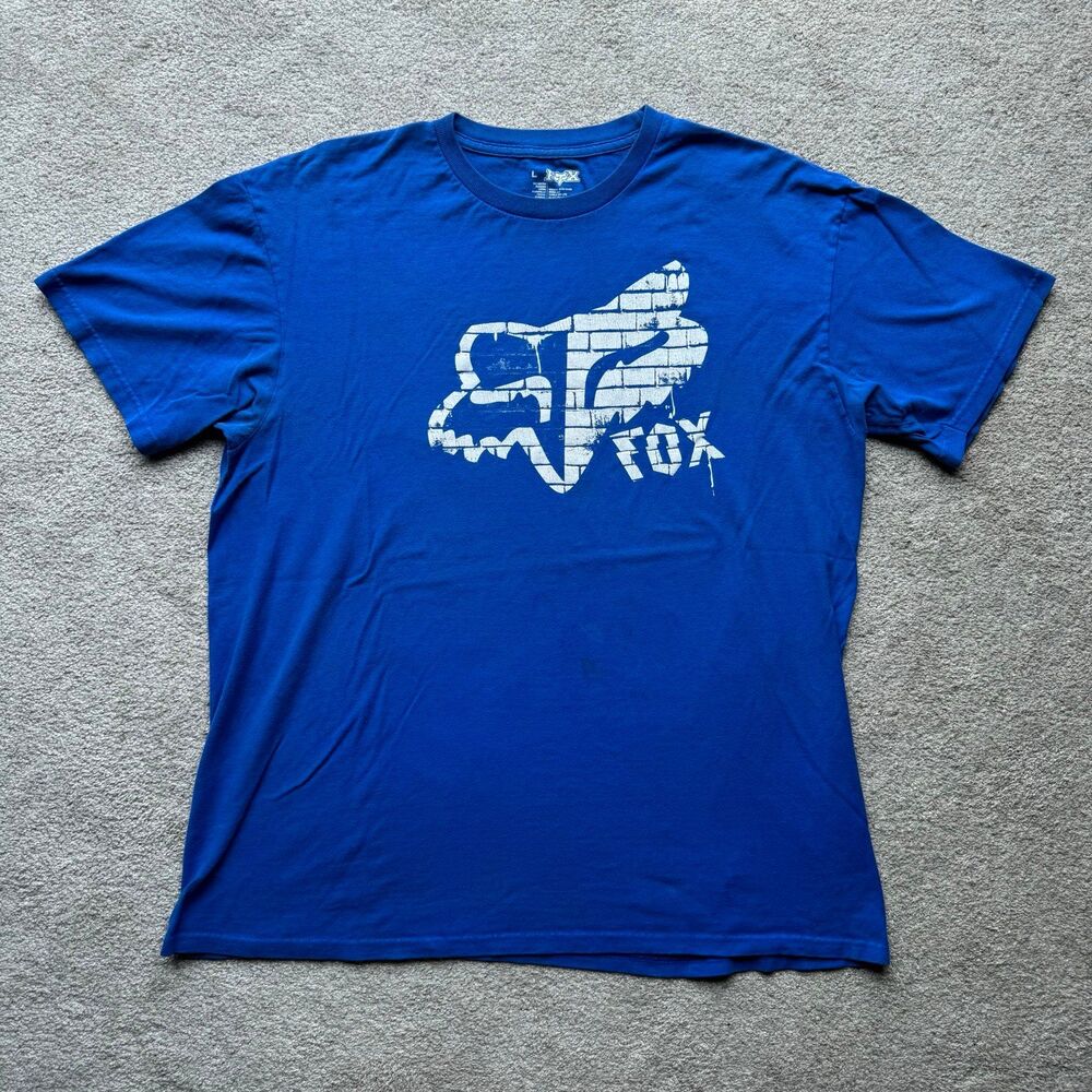 Fox Racing Men's Blue Graphic Shirt